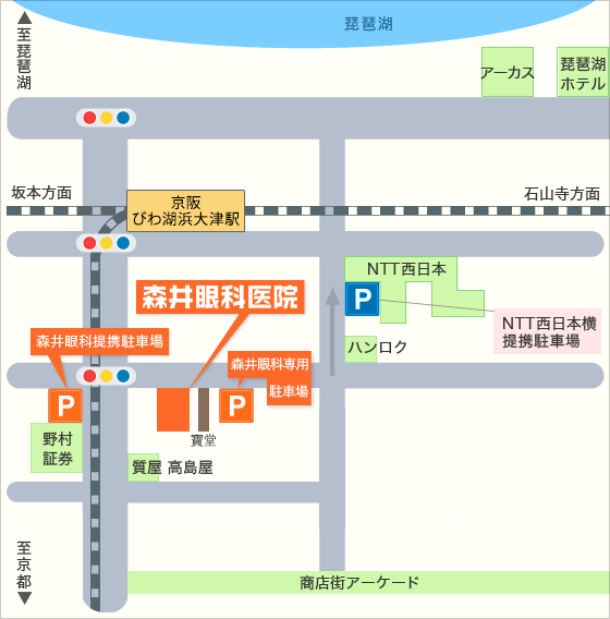 森井眼科医院の地図